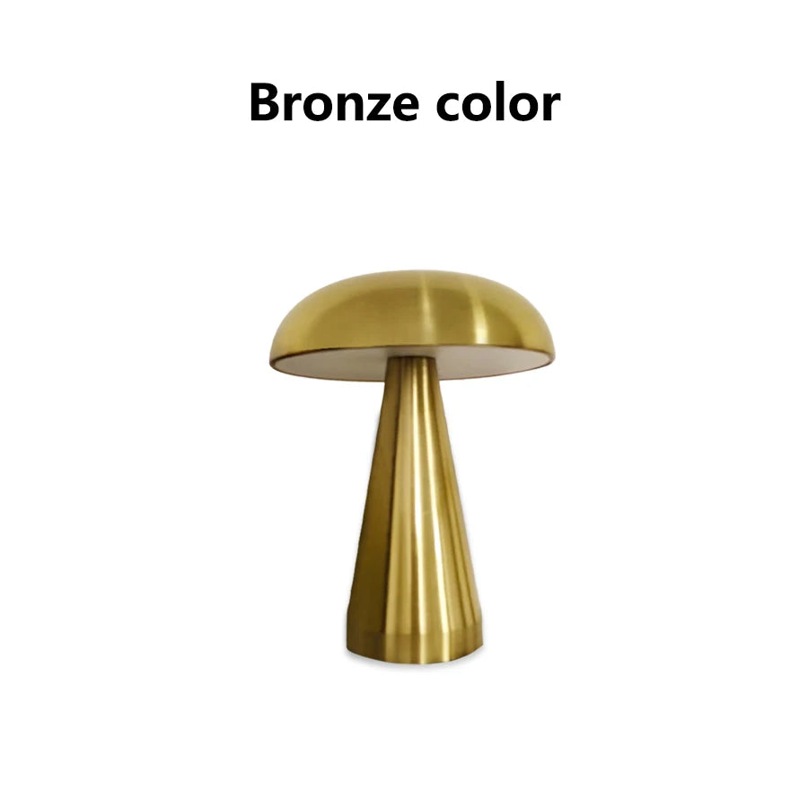 Noa Cordless Rechargeable Mushroom Table Lamp - product view 5