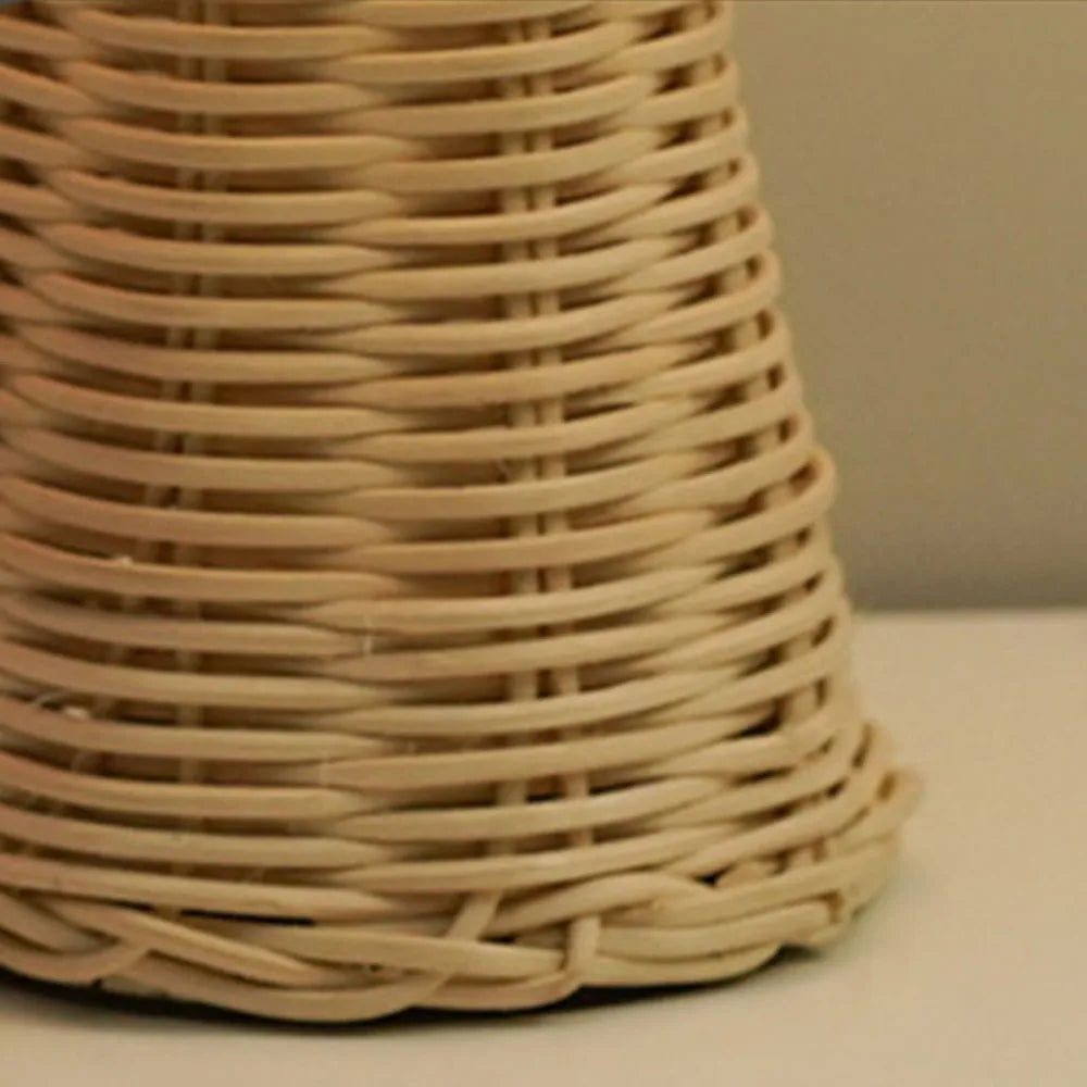 Senna USB-Powered Rattan Pleated Table Lamp - product view 3