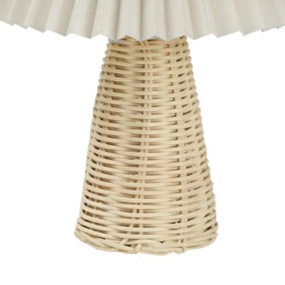 Senna USB-Powered Rattan Pleated Table Lamp - product view 11