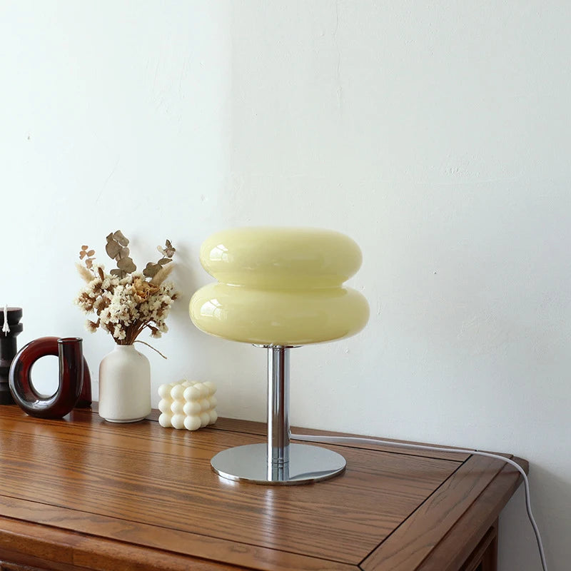 Cora USB-Powered Colorful Glass Table Lamp - product view 3