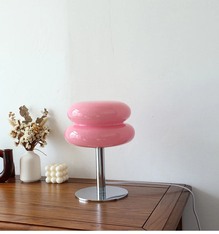 Cora USB-Powered Colorful Glass Table Lamp - product view 10