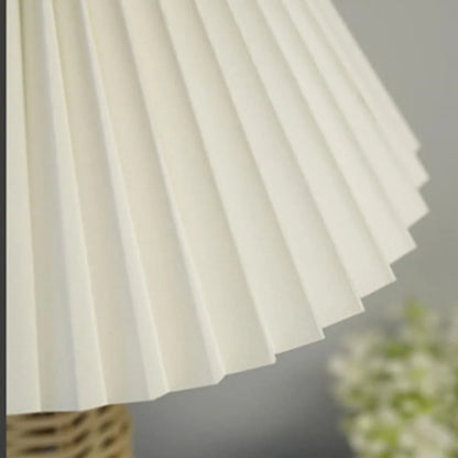 Senna USB-Powered Rattan Pleated Table Lamp - product view 10