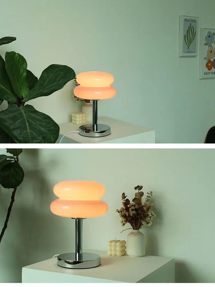 Cora USB-Powered Colorful Glass Table Lamp - product view 16