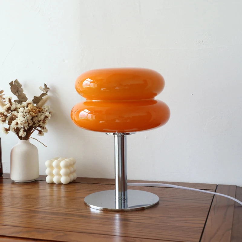 Cora USB-Powered Colorful Glass Table Lamp - product view 1