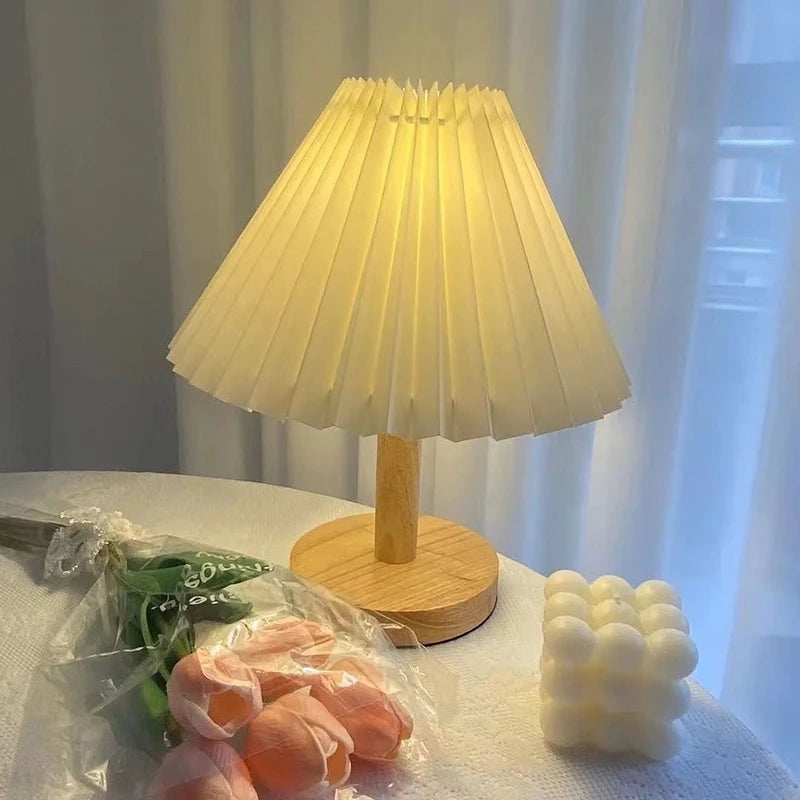 Sora Foldable USB-Powered Pleated Table Lamp - product view 9