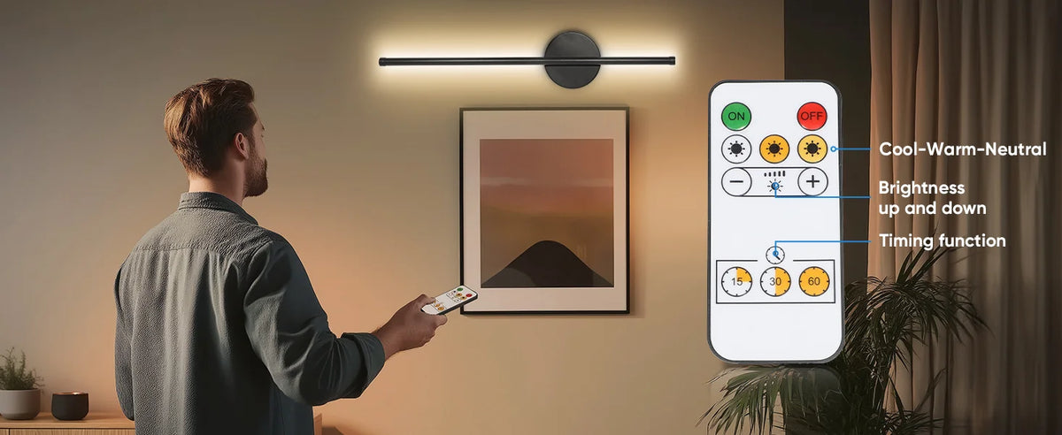 Serein Rechargeable Magnetic Picture Light - product view 4
