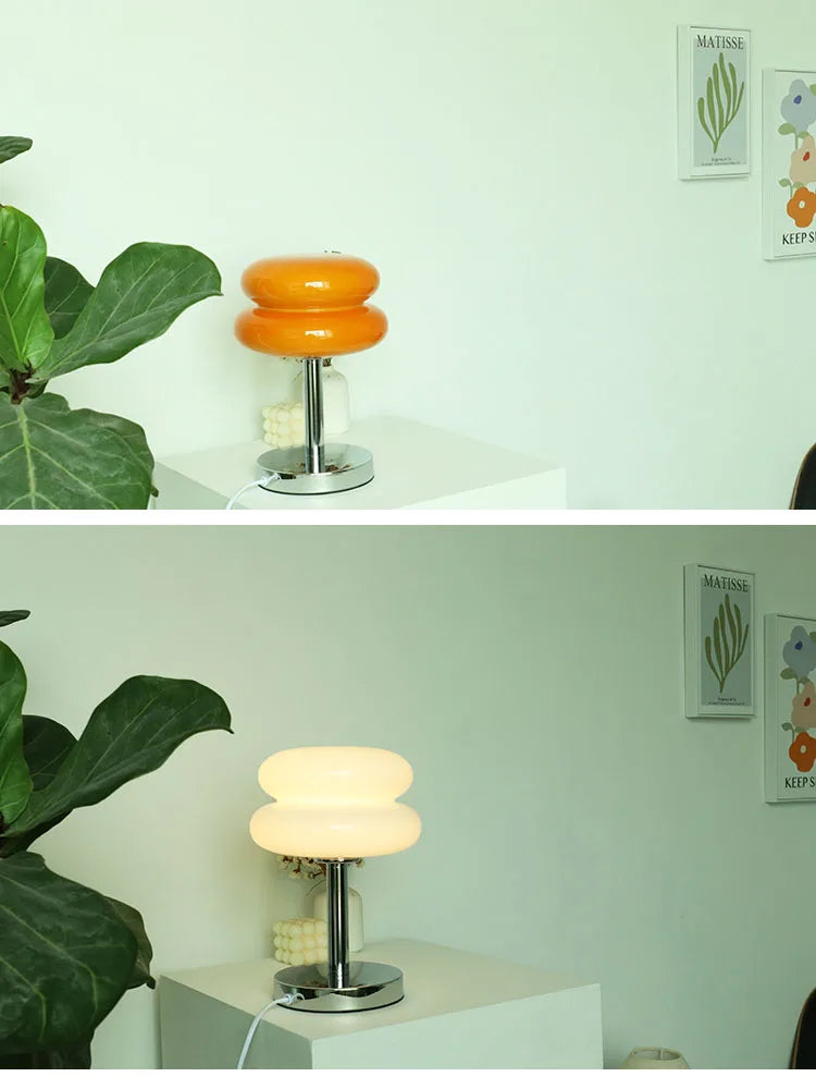 Cora USB-Powered Colorful Glass Table Lamp - product view 17