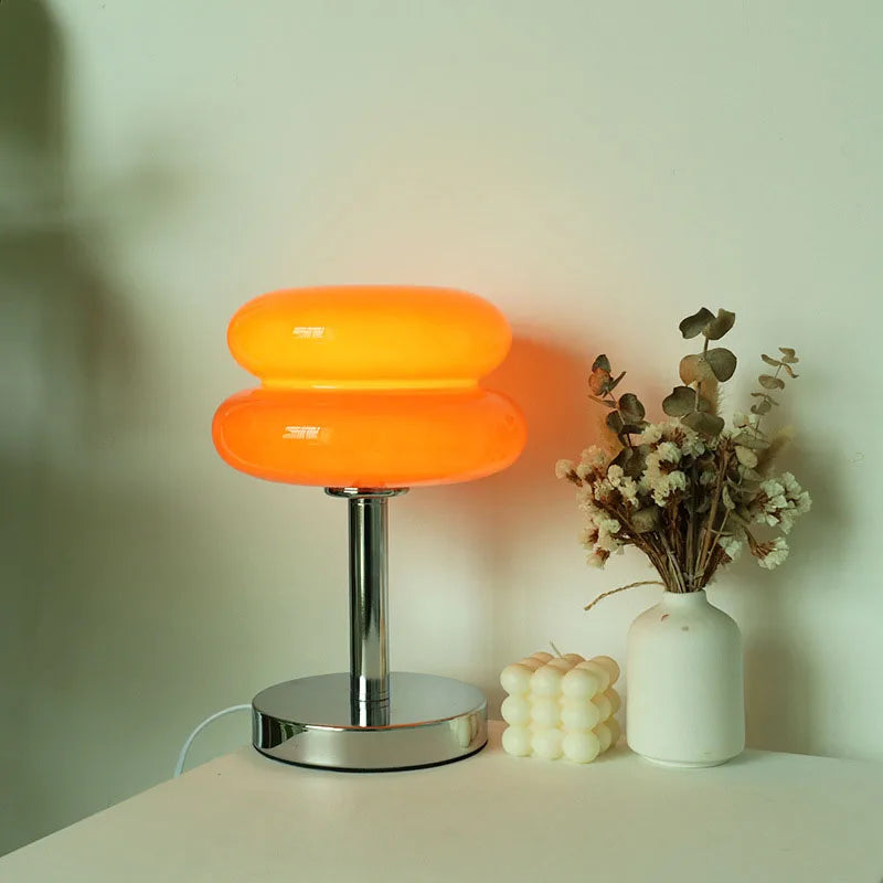 Cora USB-Powered Colorful Glass Table Lamp - product view 5