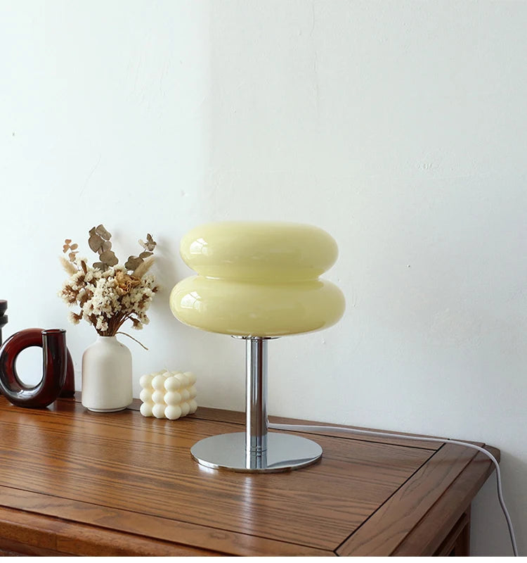 Cora USB-Powered Colorful Glass Table Lamp - product view 8