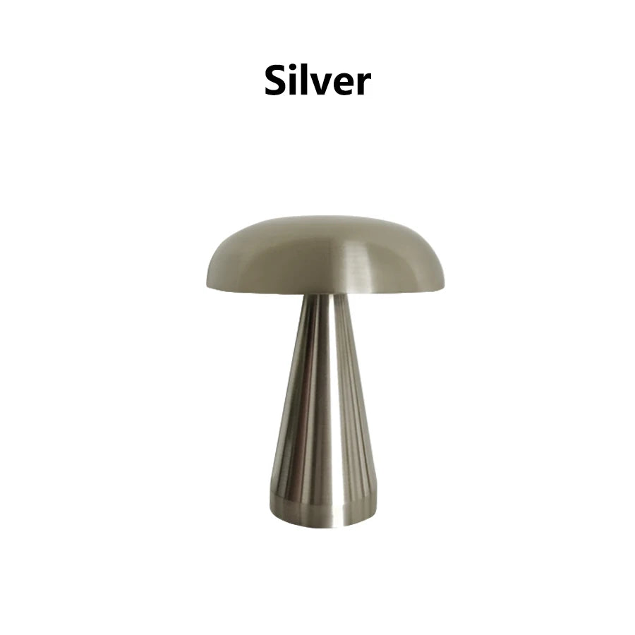 Noa Cordless Rechargeable Mushroom Table Lamp - product view 3